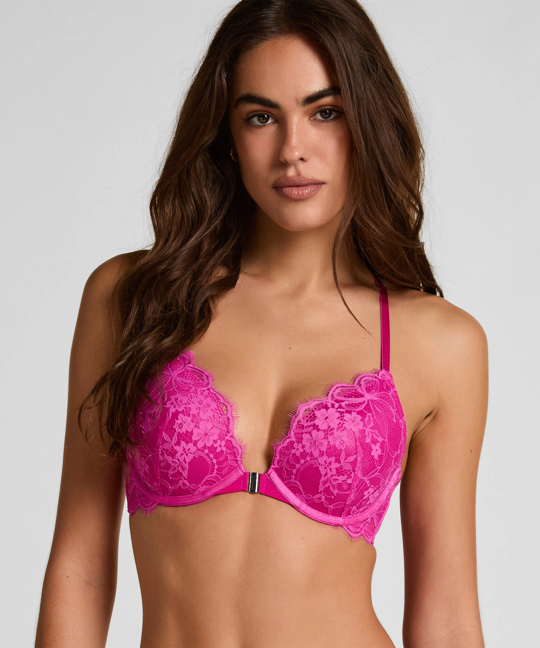 Hunkemoller Rose Violet Women Prina Push-Up Bra in Different Cup Sizes SKU: 303974_Rose Violet Image 01