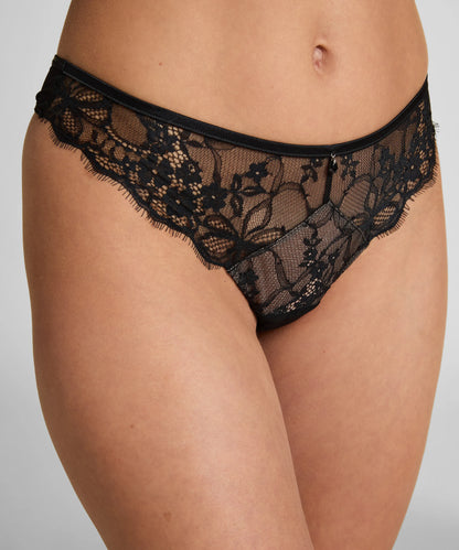 Hunkemoller Caviar Women Prina Thong SKU: 303976_Caviar Image 02