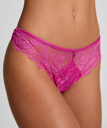 Hunkemoller Rose Violet Women Prina Thong SKU: 303978_Rose Violet Image 02