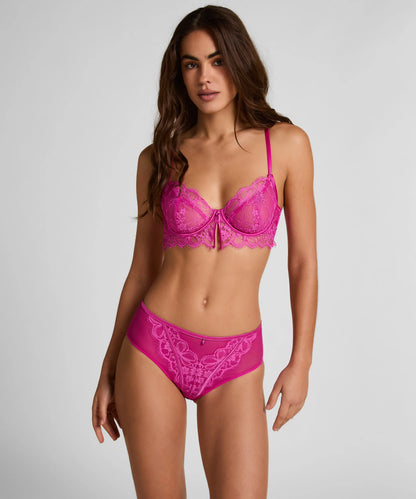 Hunkemoller Rose Violet Women Prina Non-Padded Underwired Bra in Different Cup Sizes SKU: 303979_Rose Violet Image 03