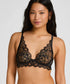Hunkemoller Caviar Women Prina Non-Padded Underwired Bra in Different Cup Sizes SKU: 303980_Caviar Image 01