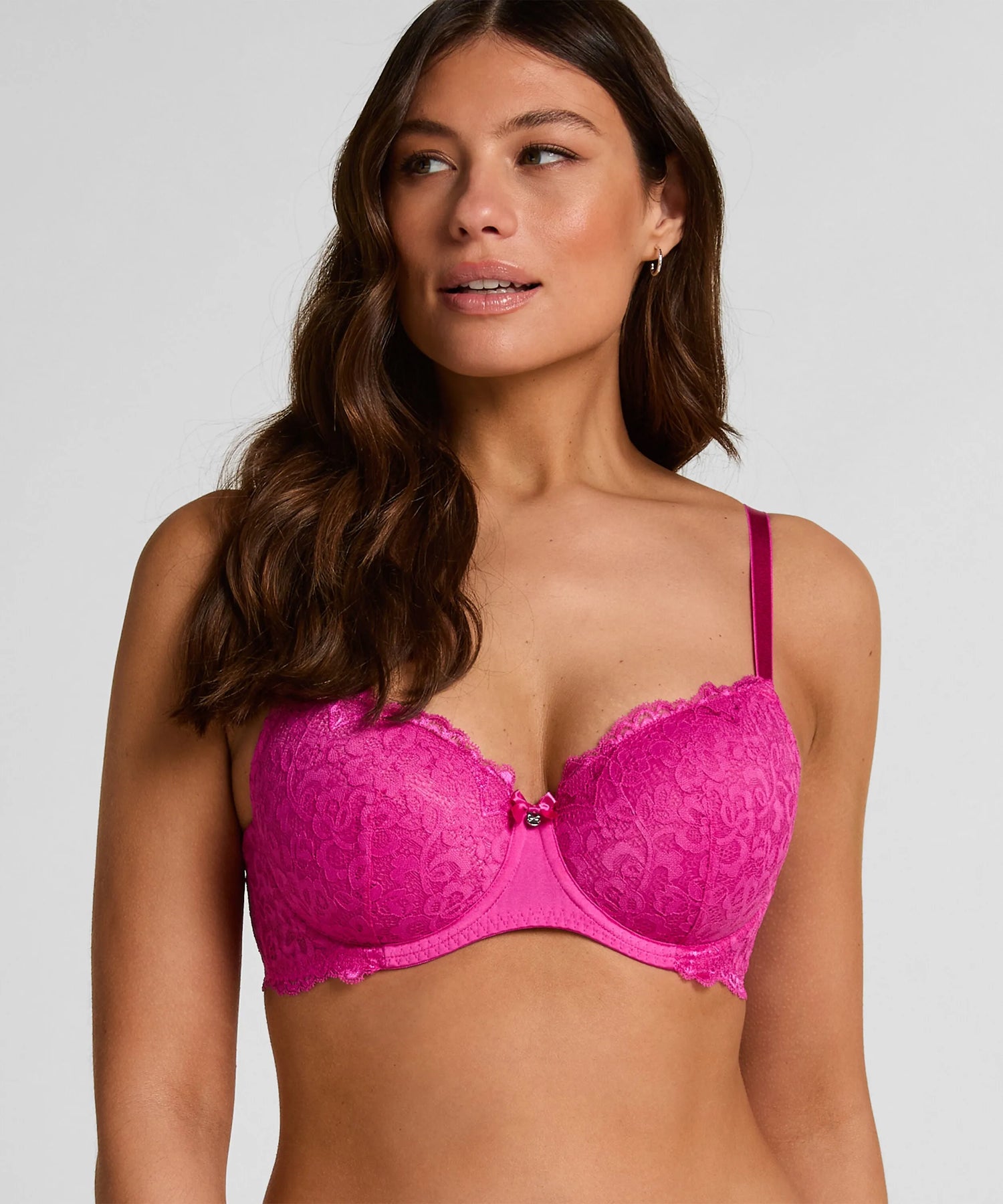 Hunkemoller Pink Women Marine Padded Underwired Bra SKU: 304030_Pink Image 01