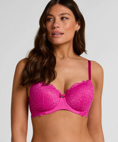 Hunkemoller Pink Women Marine Padded Underwired Bra SKU: 304030_Pink Image 01