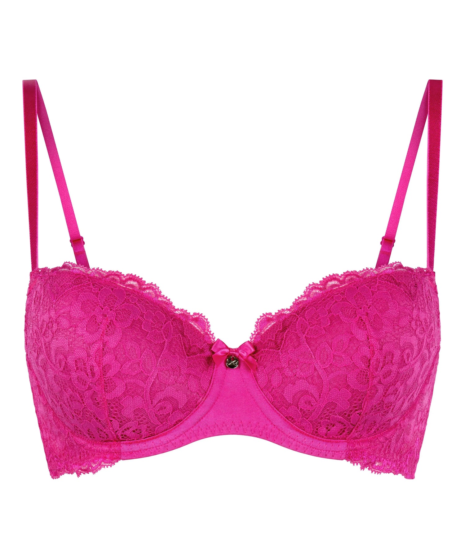 Hunkemoller Pink Women Marine Padded Underwired Bra SKU: 304030_Pink Image 05