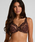 Hunkemoller Brown Women Diva Non-Padded Underwired Bra SKU: 304031_Brown Image 01