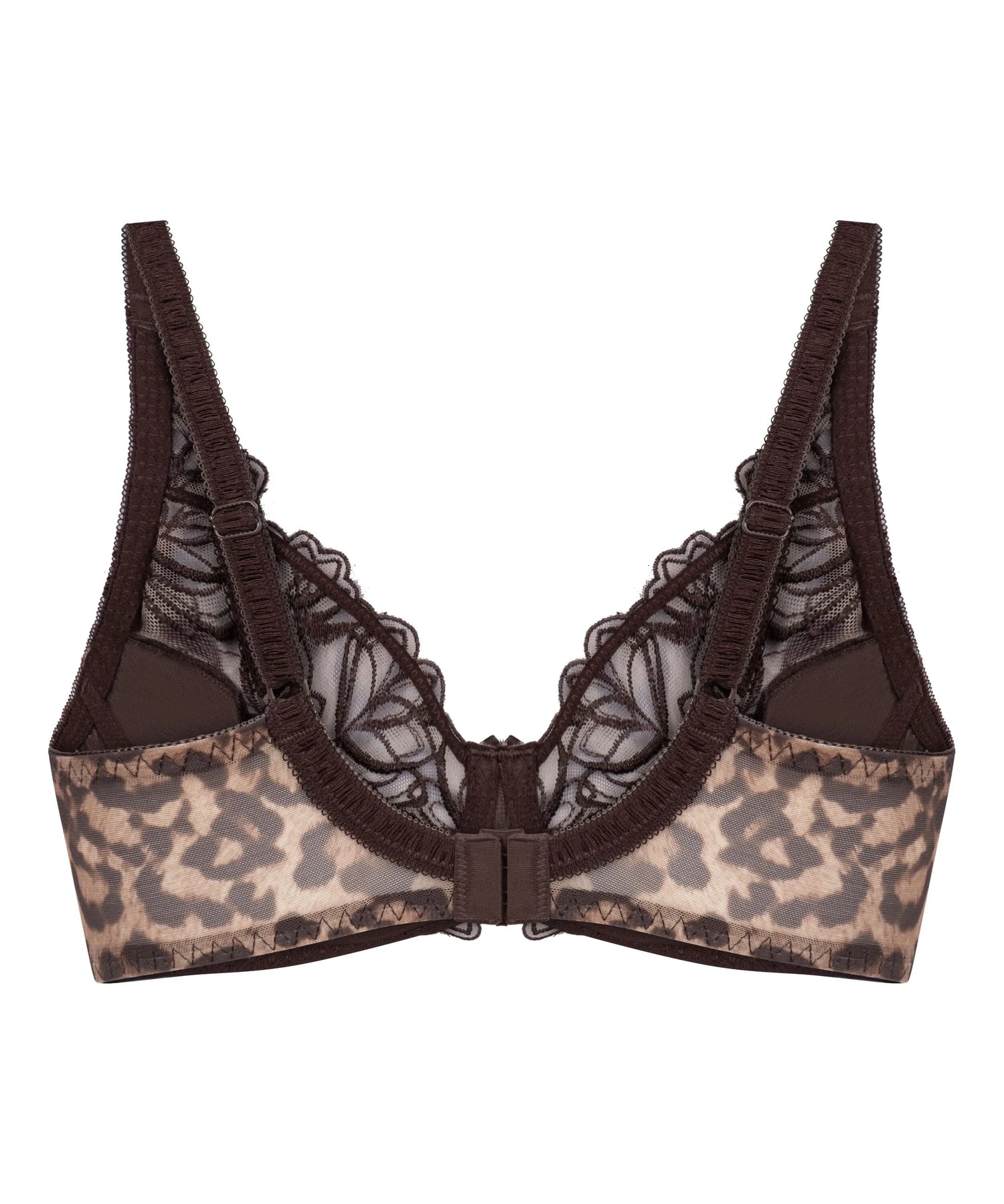 Hunkemoller Brown Women Diva Non-Padded Underwired Bra SKU: 304031_Brown Image 06
