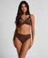 Hunkemoller Brown Women Diva High Knickers SKU: 304032_Brown Image 01