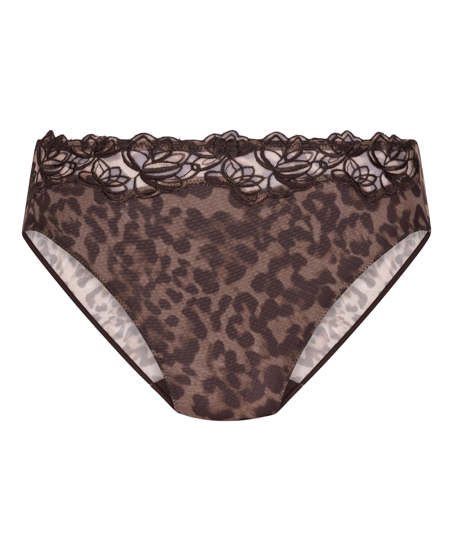 Hunkemoller Brown Women Diva High Knickers SKU: 304032_Brown Image 04