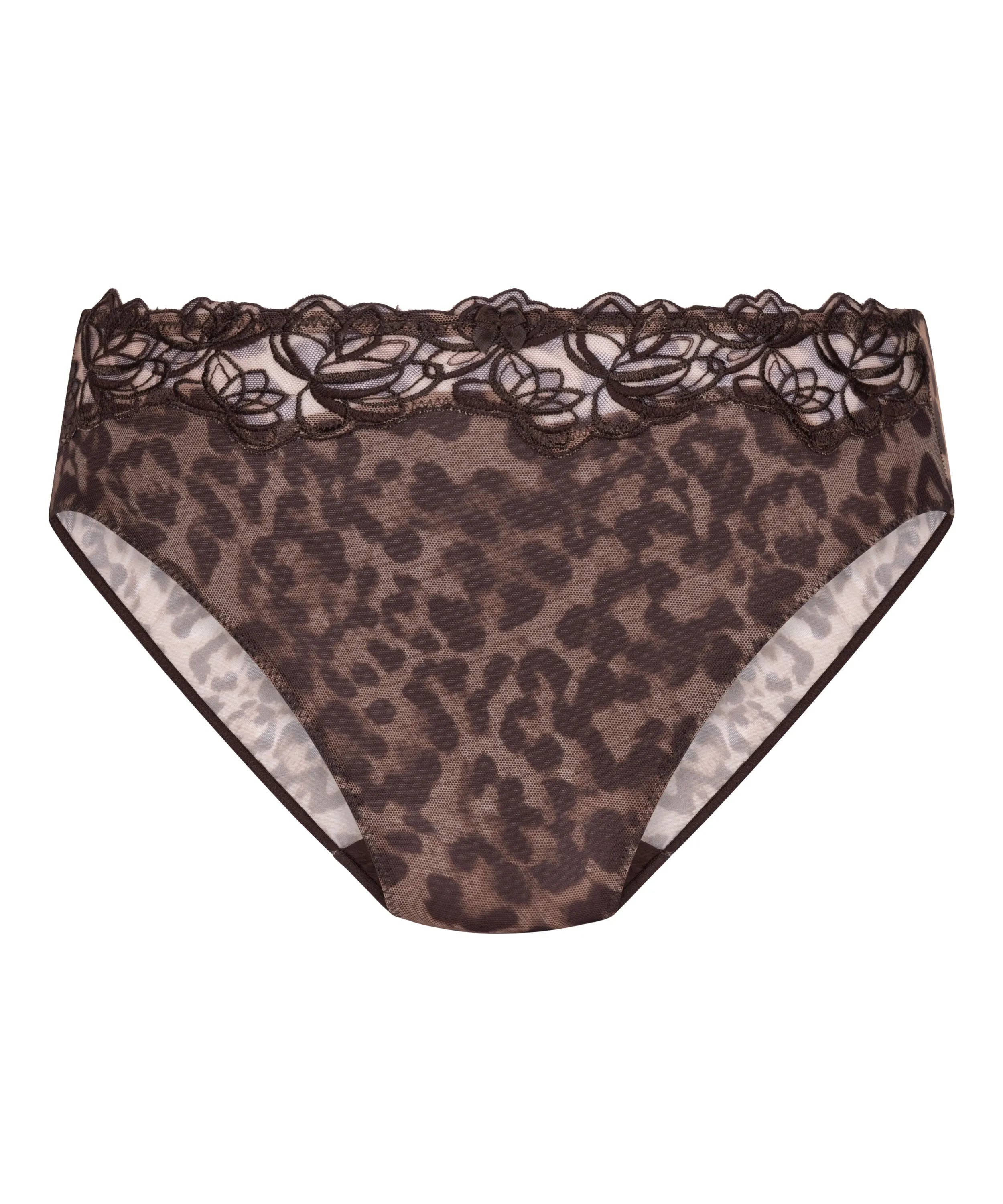 Hunkemoller Brown Women Diva High Knickers SKU: 304032_Brown Image 04