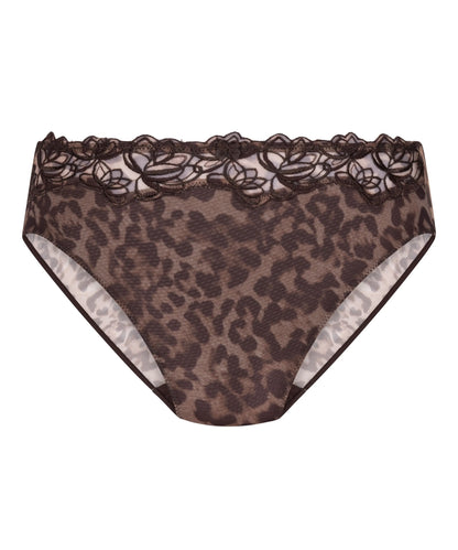 Hunkemoller Brown Women Diva High Knickers SKU: 304032_Brown Image 04