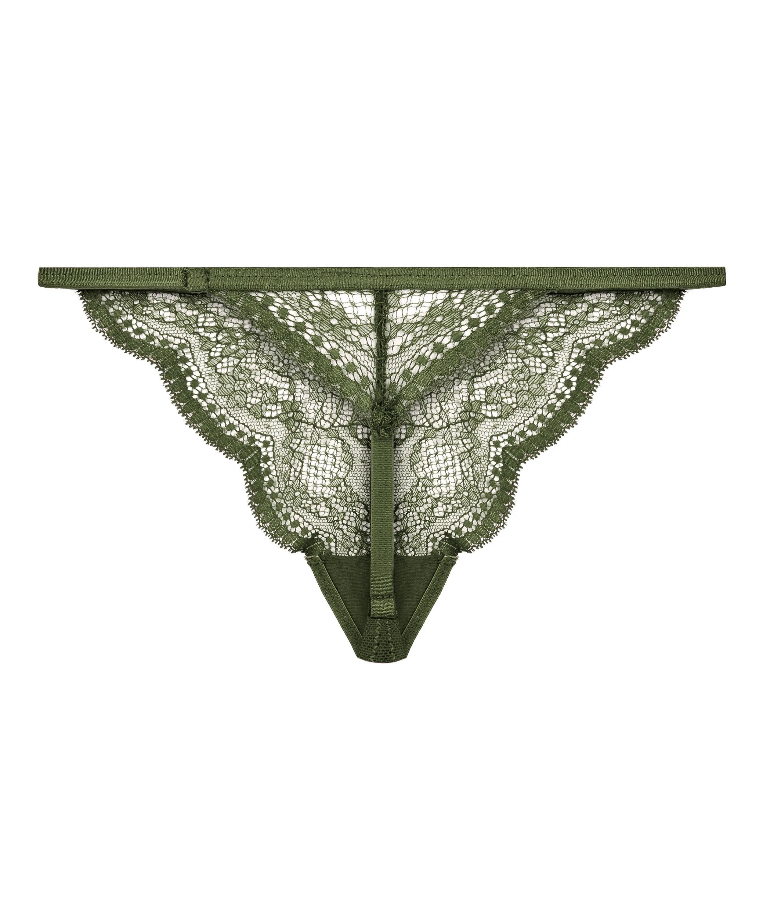 Hunkemoller Green Women Isabelle Thong SKU: 304079_Green Image 05