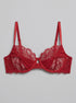 Hunkemoller Chili Pepper Women Marianna Non-Padded Underwired Bra in Different Cup Sizes SKU: 304093_Chili Pepper Image 00