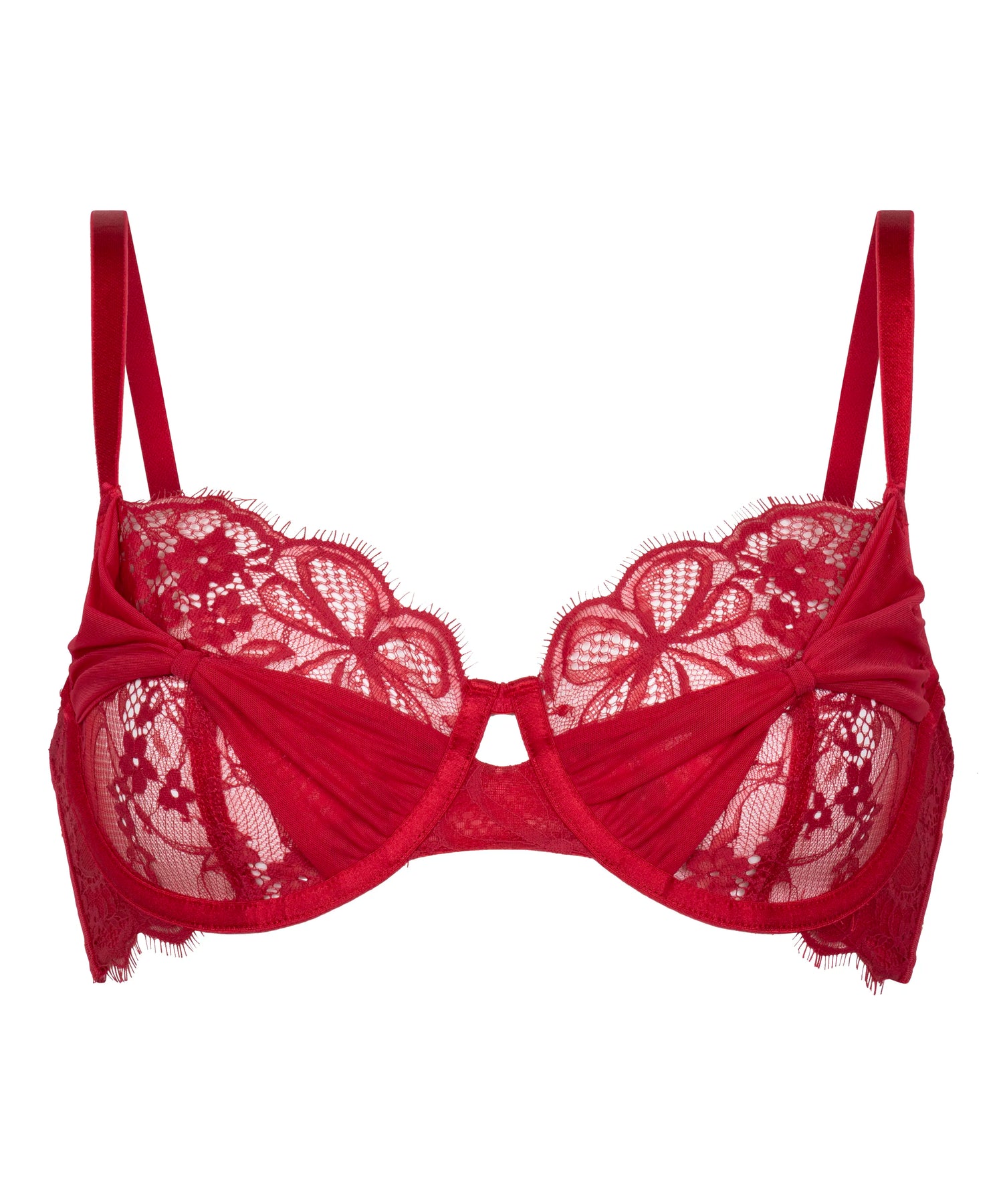 Hunkemoller Chili Pepper Women Marianna Non-Padded Underwired Bra in Different Cup Sizes SKU: 304093_Chili Pepper Image 05