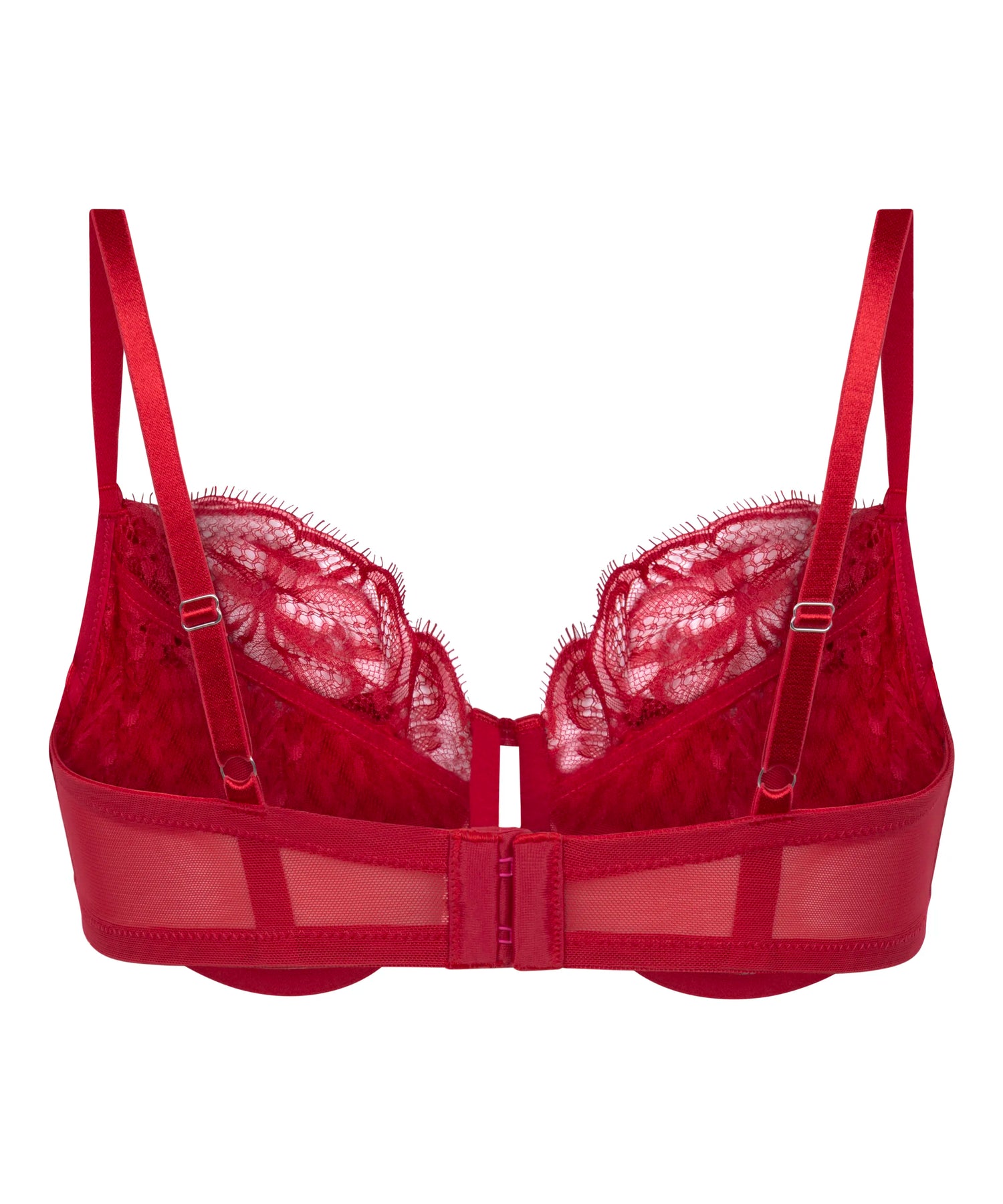 Hunkemoller Chili Pepper Women Marianna Non-Padded Underwired Bra in Different Cup Sizes SKU: 304093_Chili Pepper Image 06