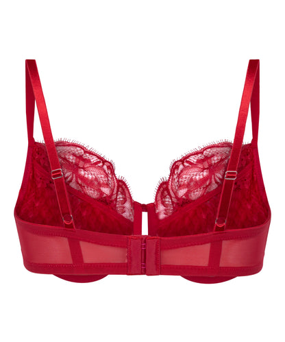 Hunkemoller Chili Pepper Women Marianna Non-Padded Underwired Bra in Different Cup Sizes SKU: 304093_Chili Pepper Image 06