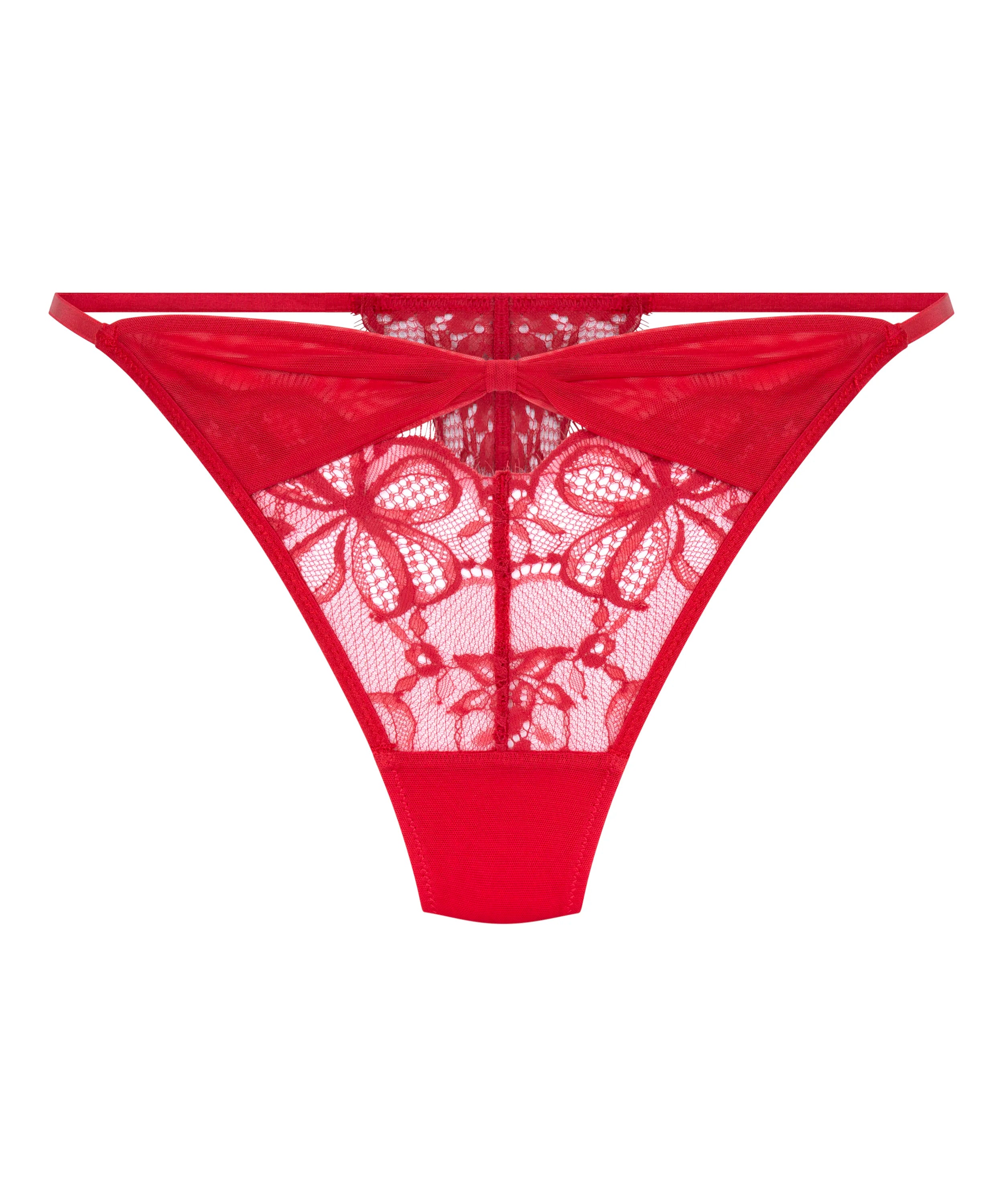 Hunkemoller Chili Pepper Women Marianna Highleg Thong SKU: 304095_Chili Pepper Image 06