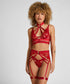 Hunkemoller Chili Pepper Women Emmeline Suspenderbelt SKU: 304099_Chili Pepper Image 01