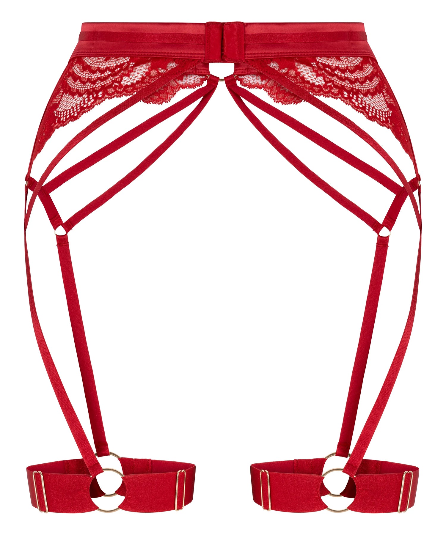 Hunkemoller Chili Pepper Women Emmeline Suspenderbelt SKU: 304099_Chili Pepper Image 05