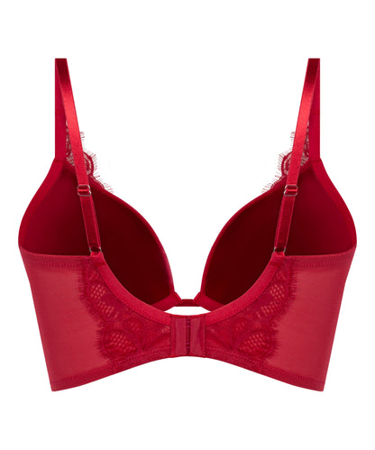 Hunkemoller Chili Pepper Women Marianna Push-Up Longline Bra in Different Cup Sizes SKU: 304107_Chili Pepper Image 06