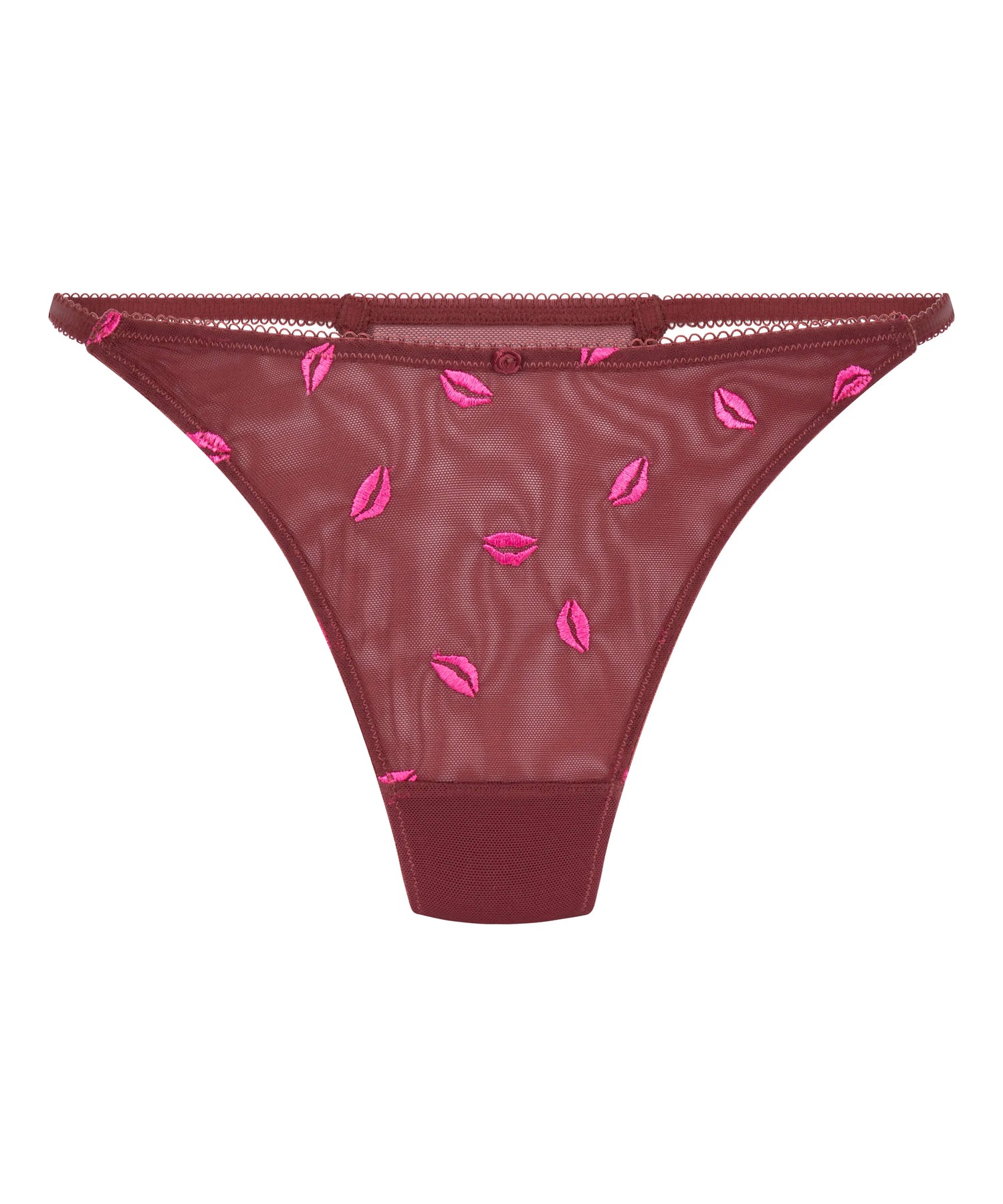 Hunkemoller Cabernet Women Frida Highleg Thong SKU: 304120_Cabernet Image 04