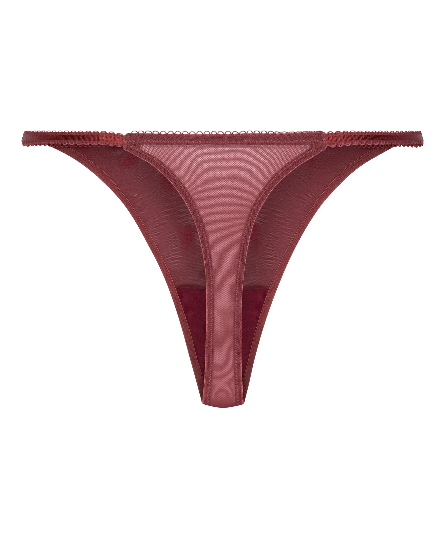 Hunkemoller Cabernet Women Frida Highleg Thong SKU: 304120_Cabernet Image 05