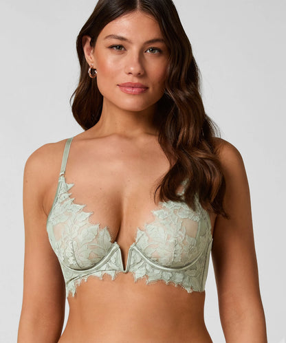 Hunkemoller Green Women Malou Non-Padded Underwired Bra SKU: 304121_Green Image 01