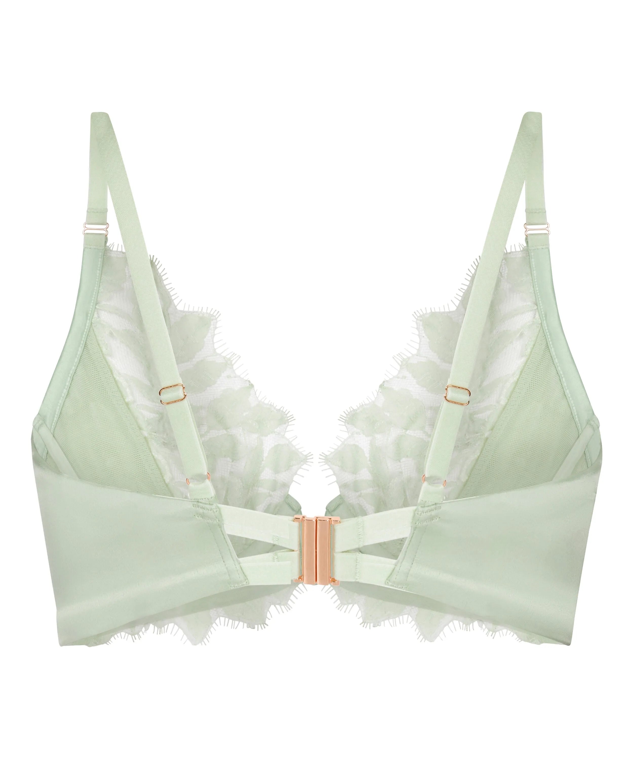 Hunkemoller Green Women Malou Non-Padded Underwired Bra SKU: 304121_Green Image 08