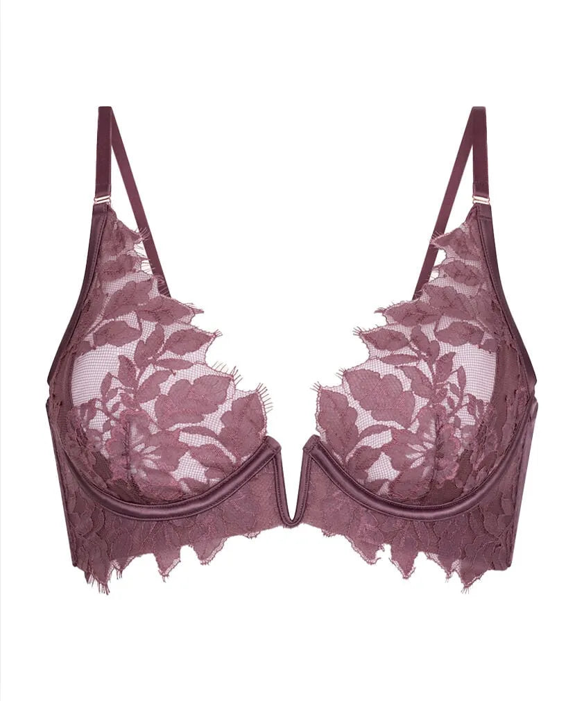 Hunkemoller Purple Women Malou Non-Padded Underwired Bra SKU: 304122_Purple Image 05