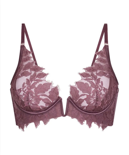 Hunkemoller Purple Women Malou Non-Padded Underwired Bra SKU: 304122_Purple Image 05
