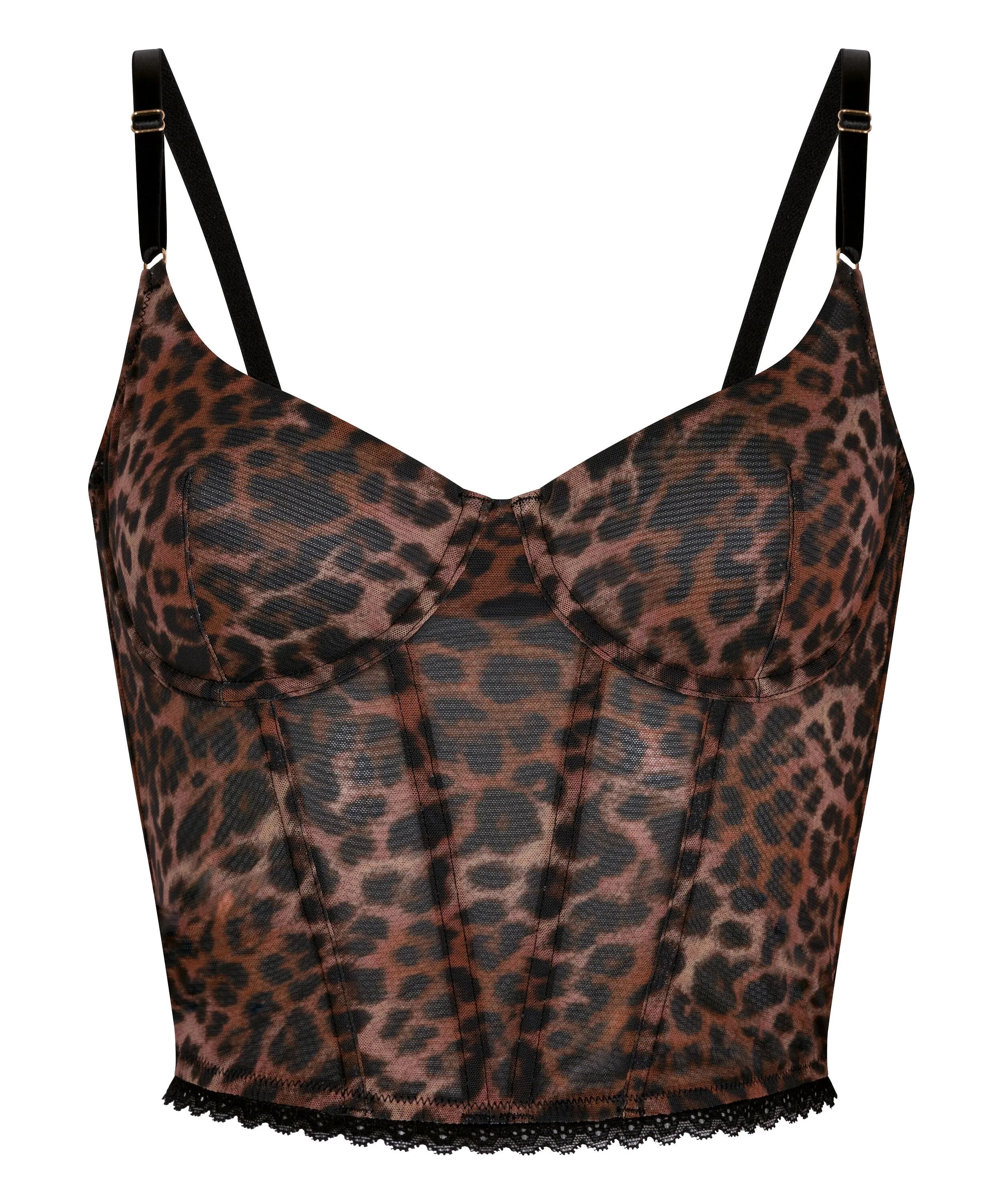 Hunkemoller Brown Women Ella Non-Padded Underwired Bra SKU: 304127_Brown Image 05