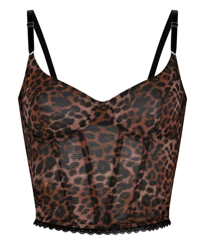 Hunkemoller Brown Women Ella Non-Padded Underwired Bra SKU: 304127_Brown Image 05