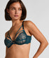 Hunkemoller Blue Women Amel Non-Padded Underwired Bra SKU: 304129_Blue Image 01