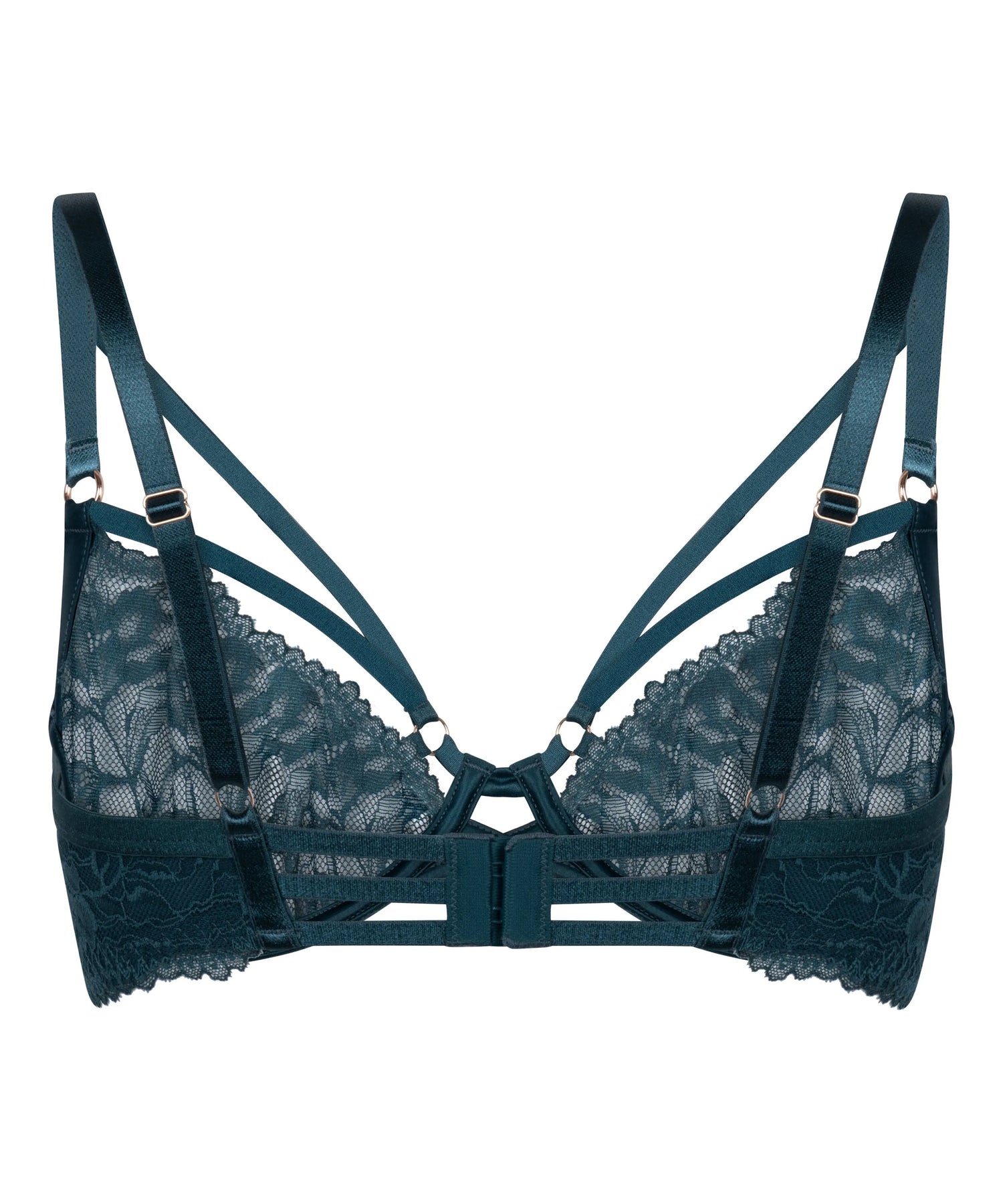 Hunkemoller Blue Women Amel Non-Padded Underwired Bra SKU: 304129_Blue Image 06