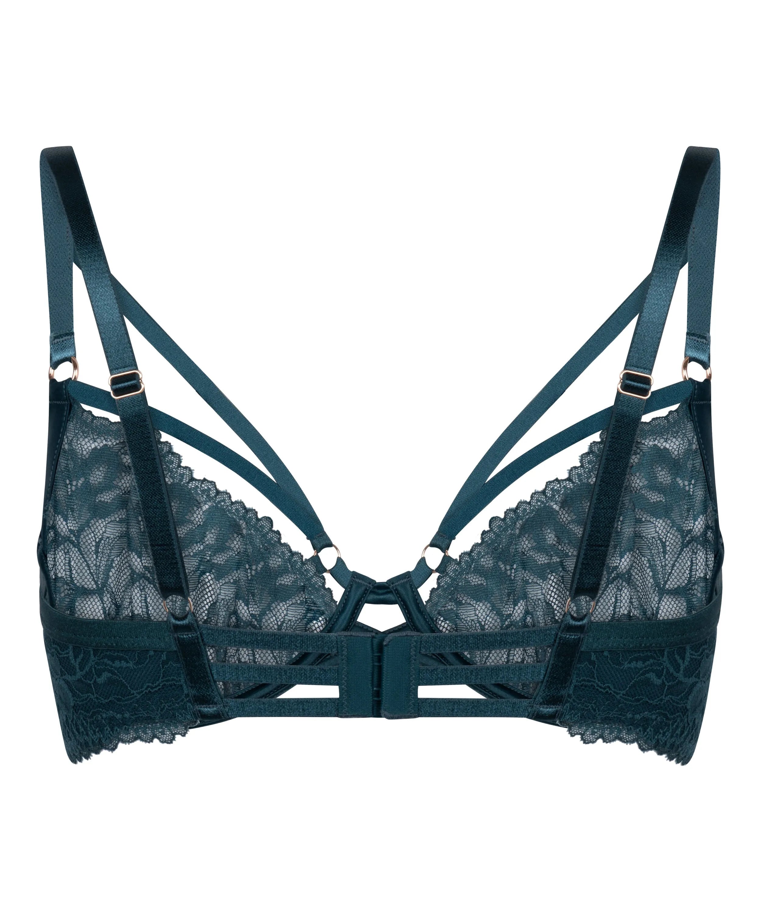 Hunkemoller Blue Women Amel Non-Padded Underwired Bra SKU: 304129_Blue Image 06