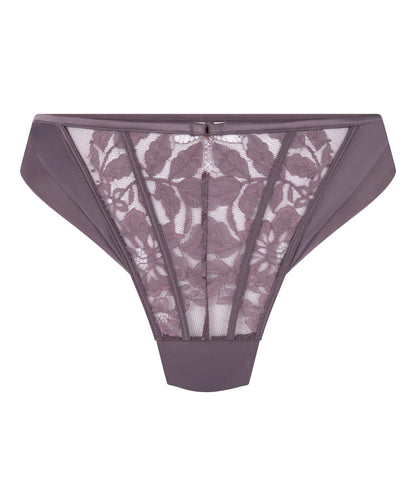 Hunkemoller Purple Women Malou Highleg Thong SKU: 304134_Purple Image 05