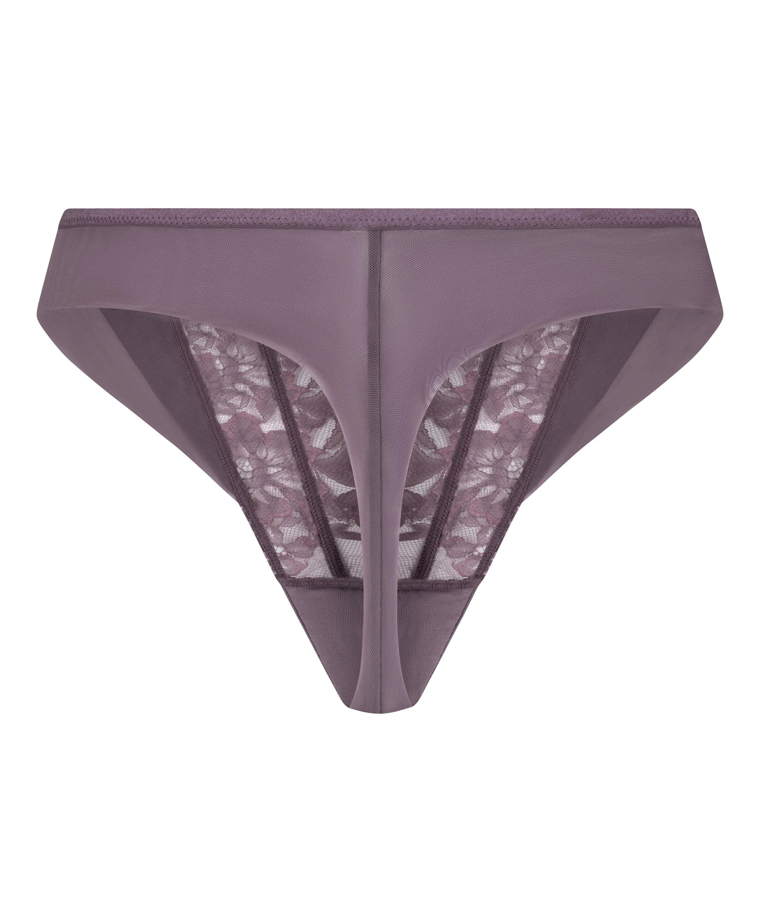 Hunkemoller Purple Women Malou Highleg Thong SKU: 304134_Purple Image 06