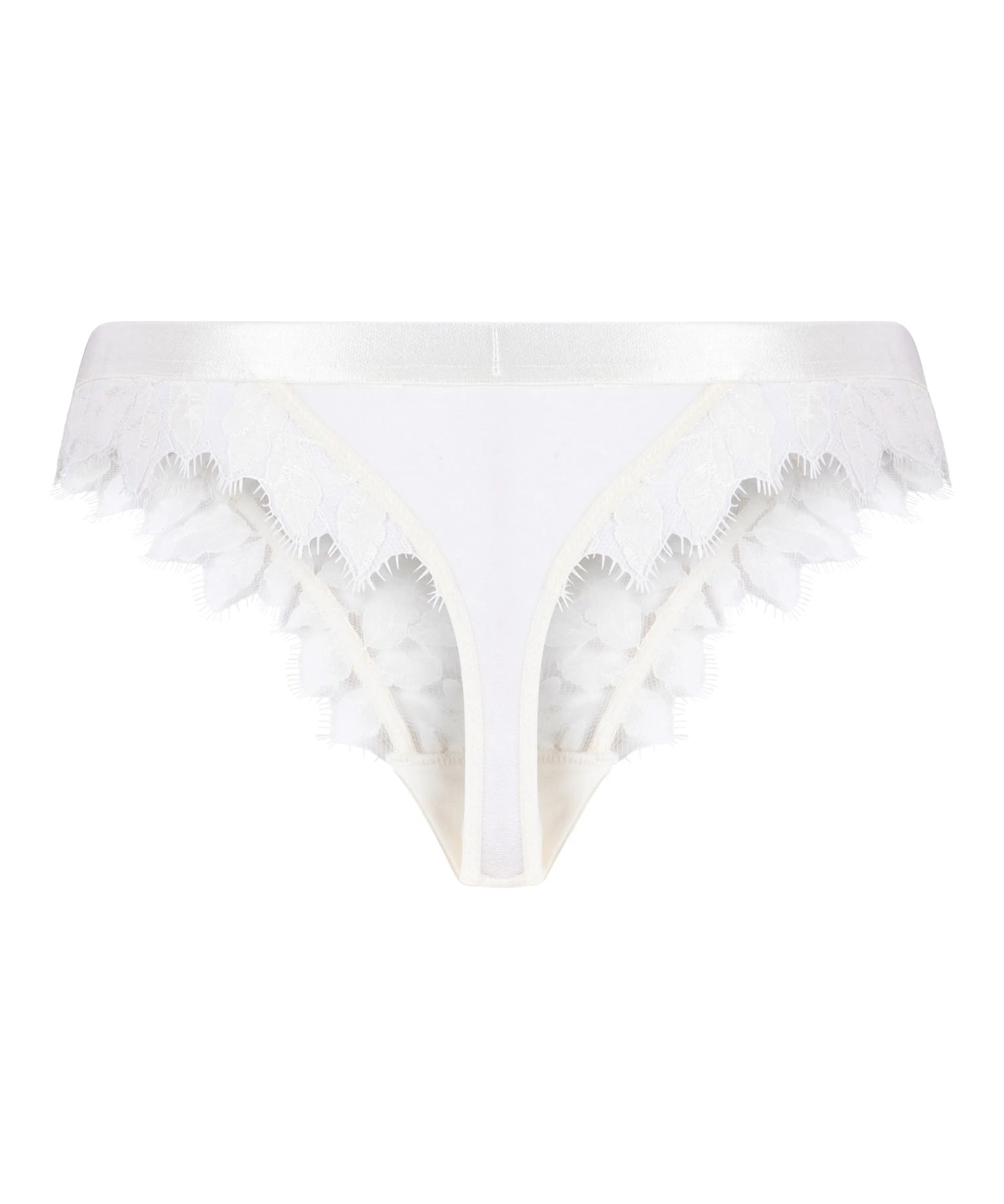 Hunkemoller White Women Amelia Thong SKU: 304137_White Image 05
