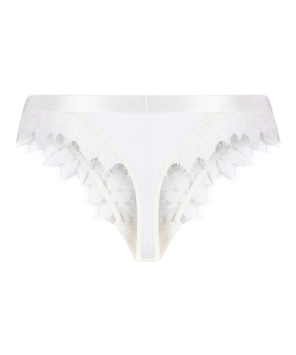 Hunkemoller White Women Amelia Thong SKU: 304137_White Image 05
