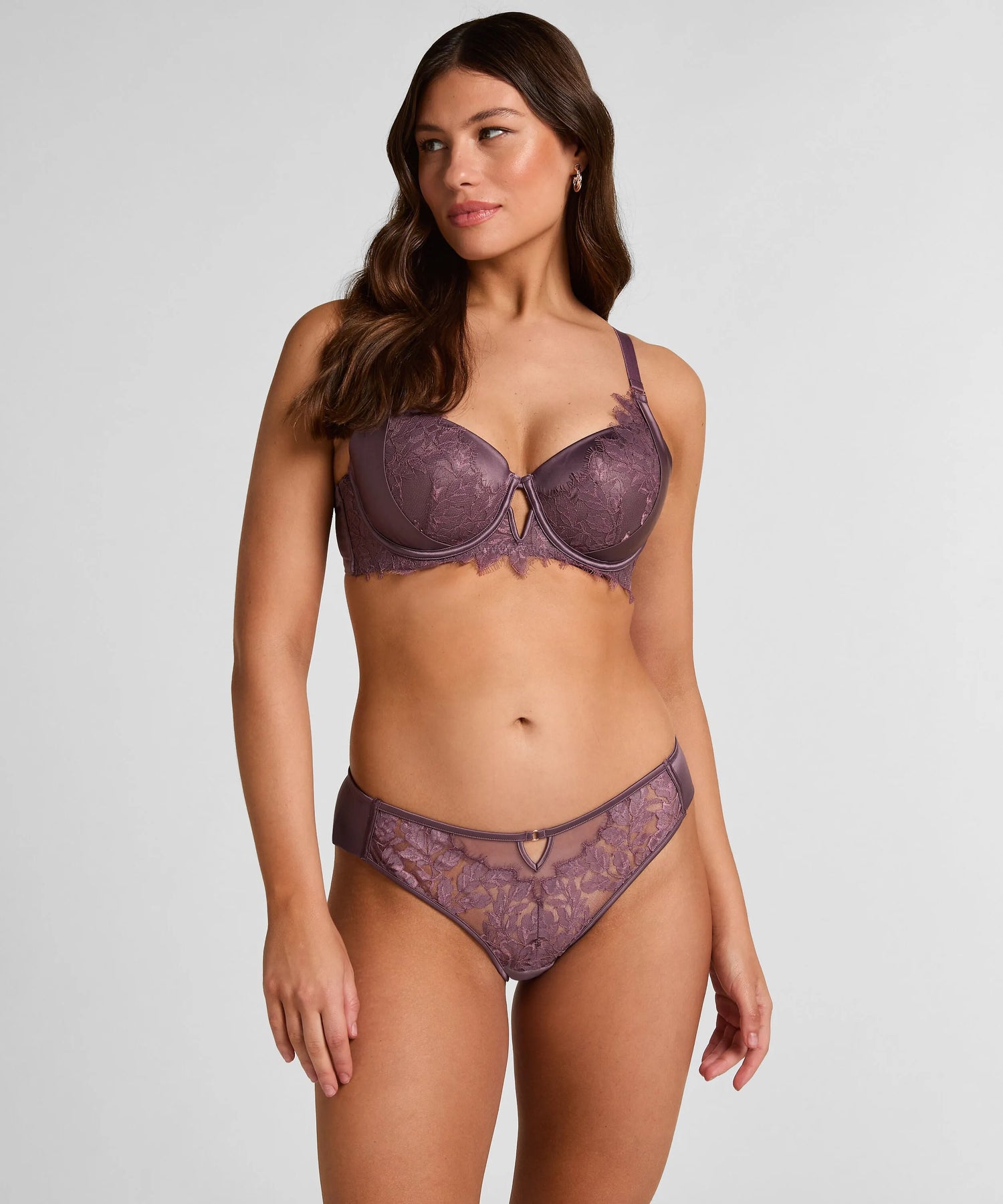 Hunkemoller Purple Women Malou Padded Underwired Bra SKU: 304141_Purple Image 04