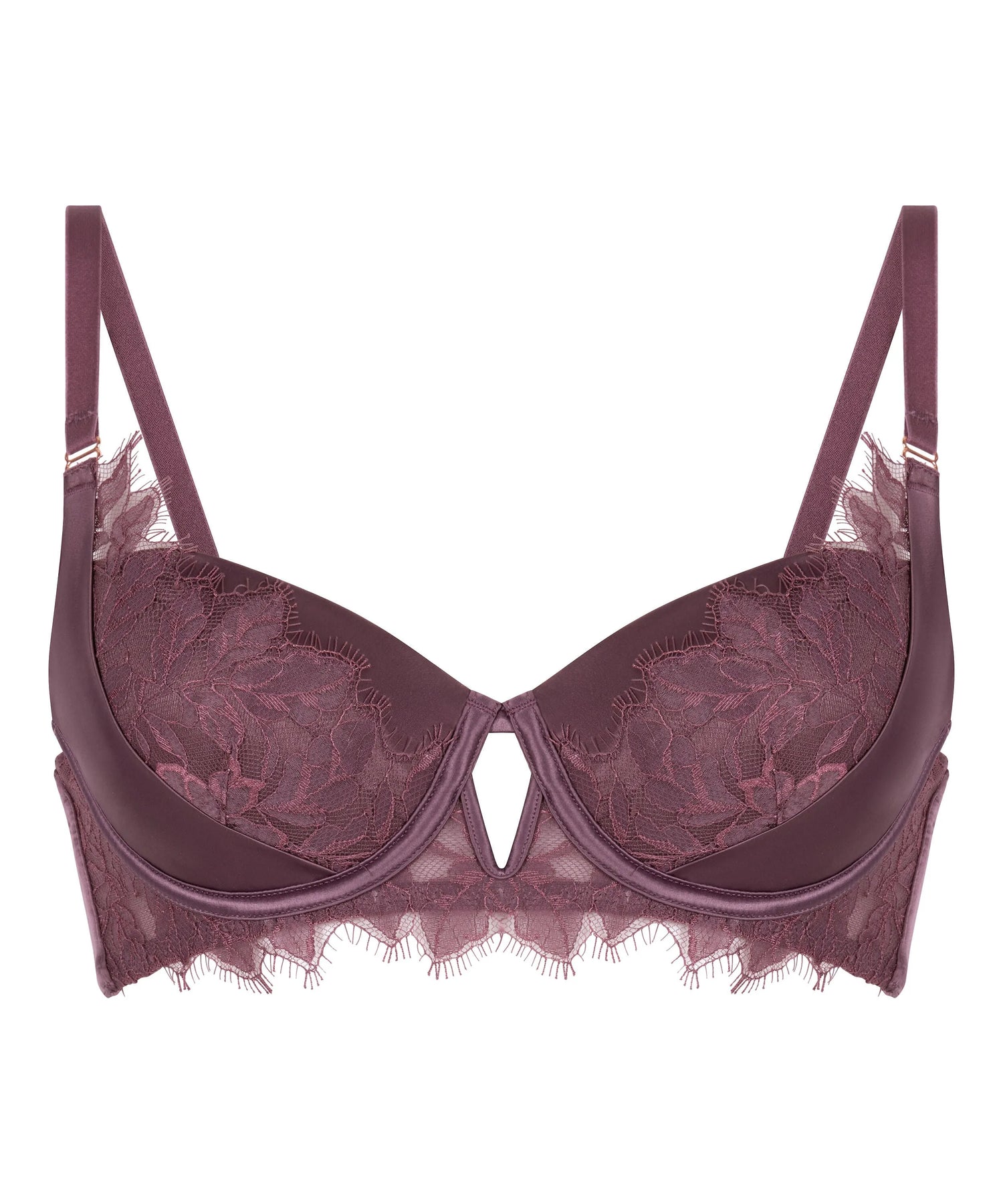 Hunkemoller Purple Women Malou Padded Underwired Bra SKU: 304141_Purple Image 07