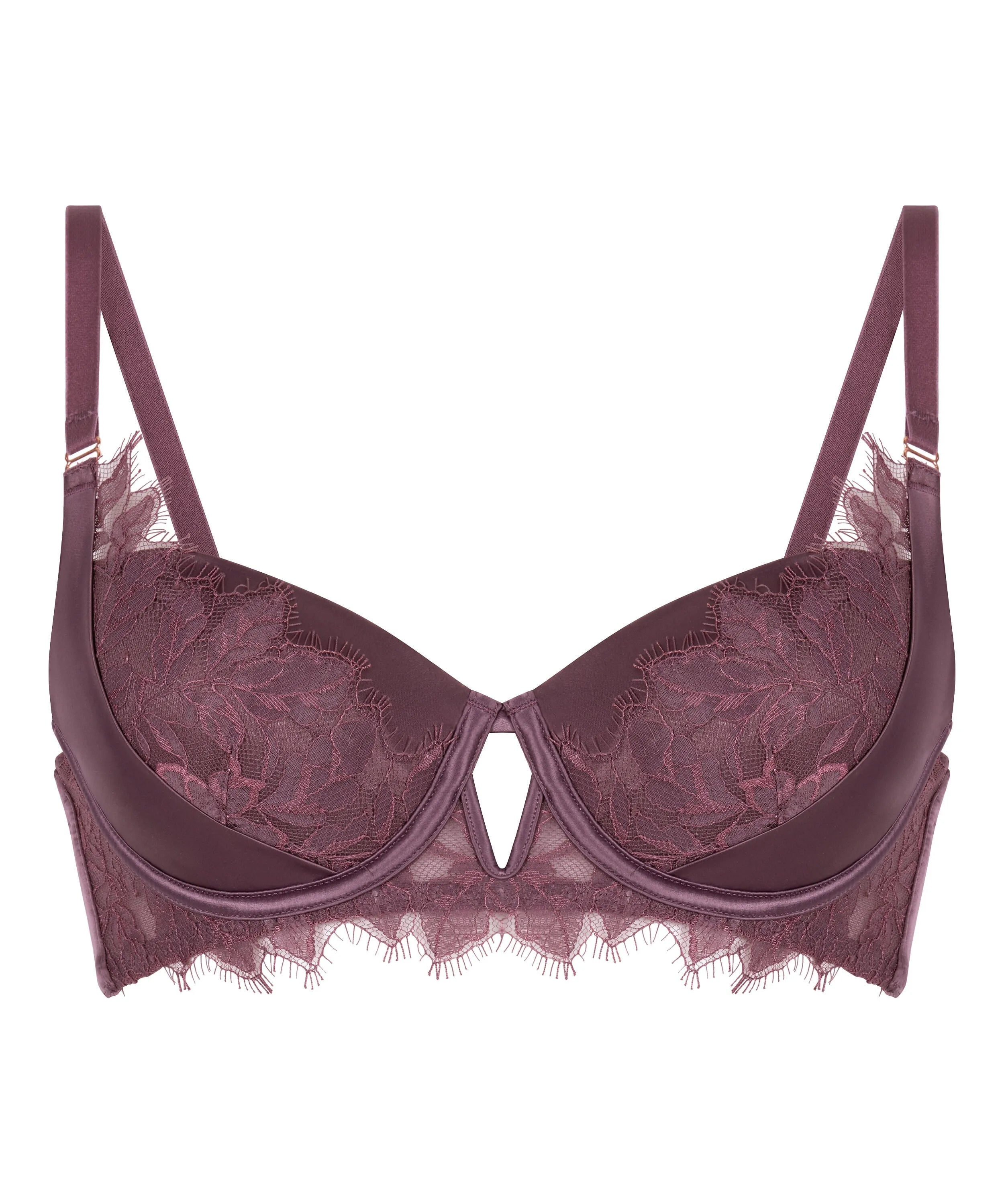 Hunkemoller Purple Women Malou Padded Underwired Bra SKU: 304141_Purple Image 07