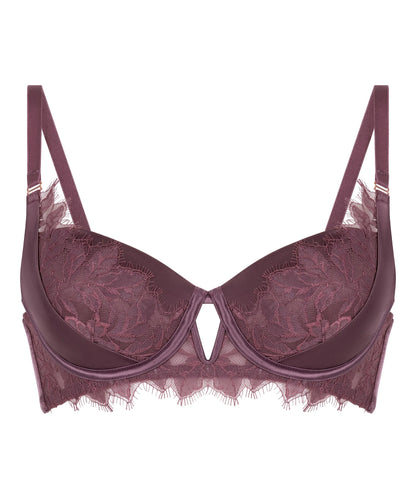 Hunkemoller Purple Women Malou Padded Underwired Bra SKU: 304141_Purple Image 07