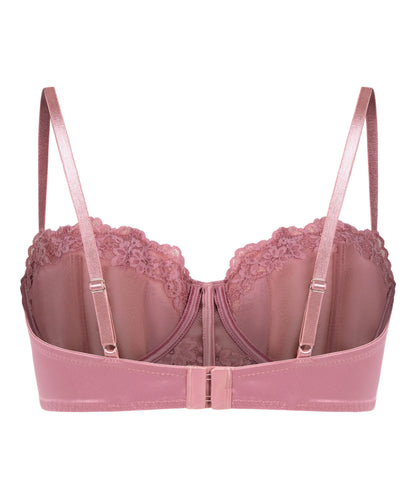 Hunkemoller Pink Women Laila Non-Padded Underwired Bra SKU: 304152_Pink Image 06
