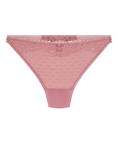 Hunkemoller Pink Women Laila Highleg Thong SKU: 304155_Pink Image 04