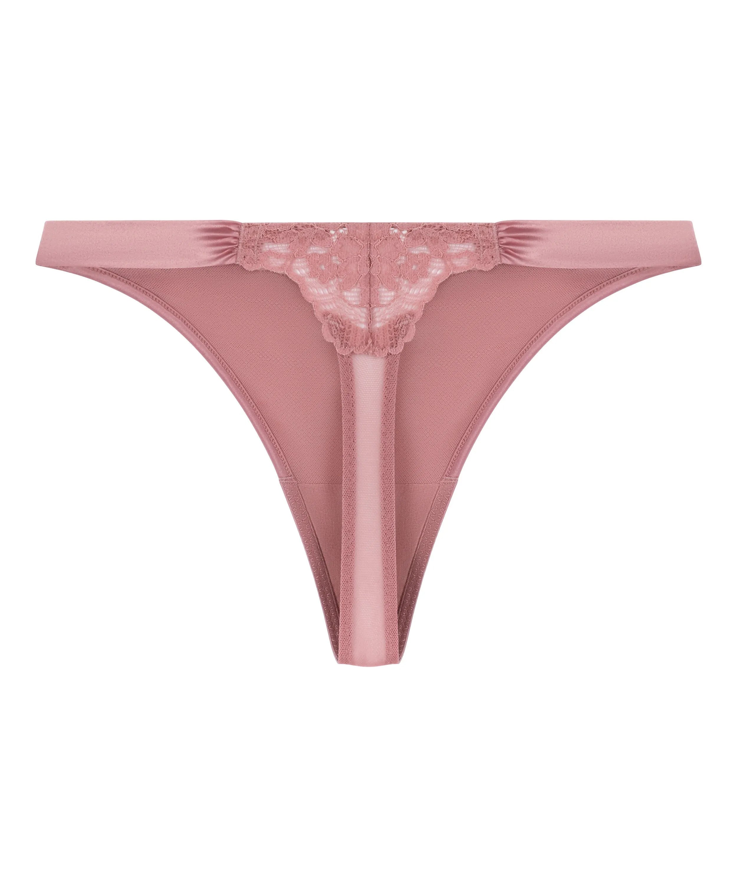 Hunkemoller Pink Women Laila Highleg Thong SKU: 304155_Pink Image 05