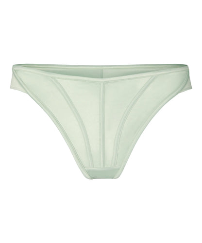 Hunkemoller Green Women Britt Highleg Thong SKU: 304161_Green Image 04