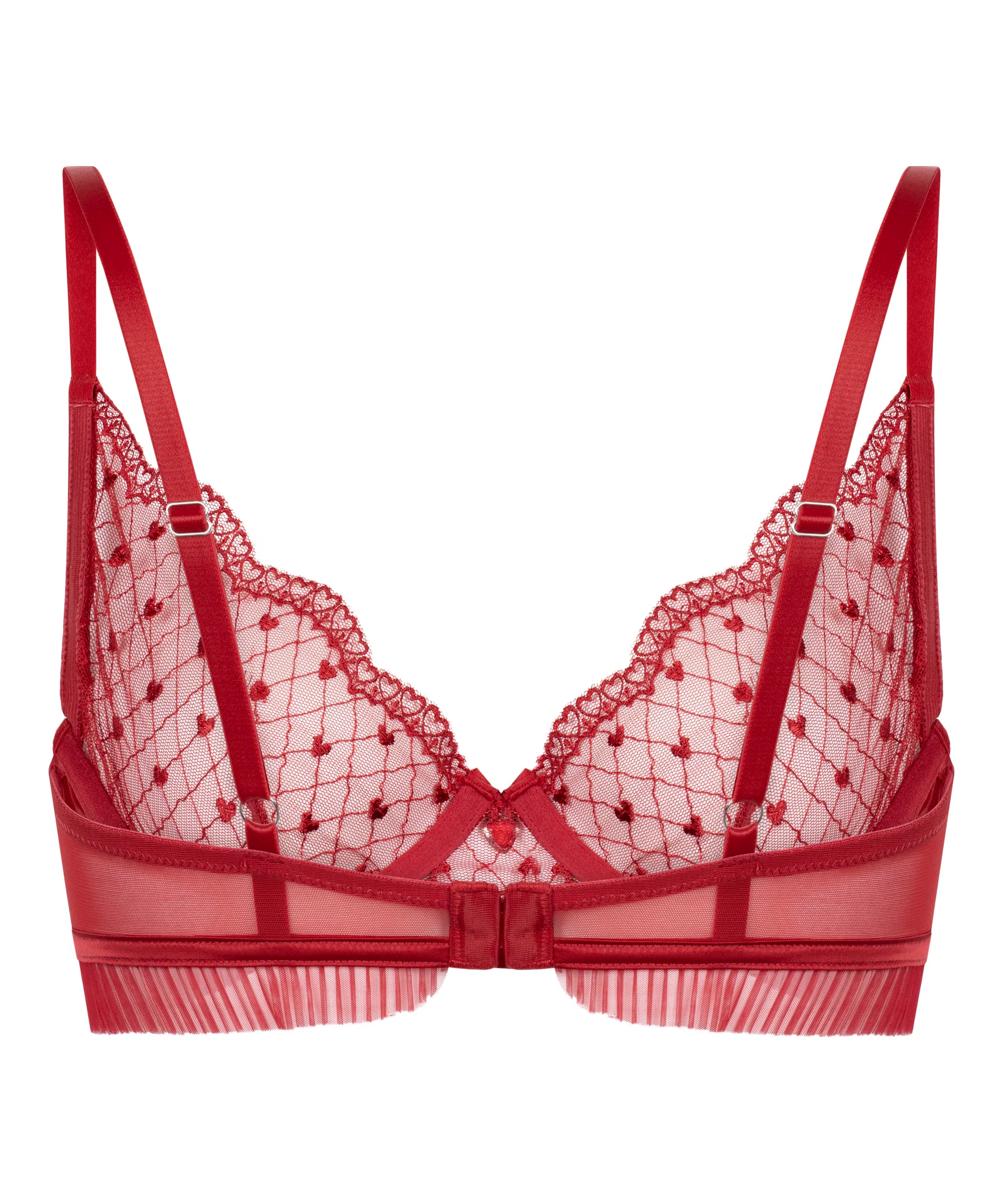 Hunkemoller Chili Pepper Women Cordelie Non-Padded Underwired Bra in Different Cup Sizes SKU: 304164_Chili Pepper Image 06