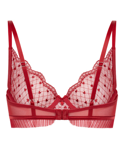 Hunkemoller Chili Pepper Women Cordelie Non-Padded Underwired Bra in Different Cup Sizes SKU: 304164_Chili Pepper Image 06