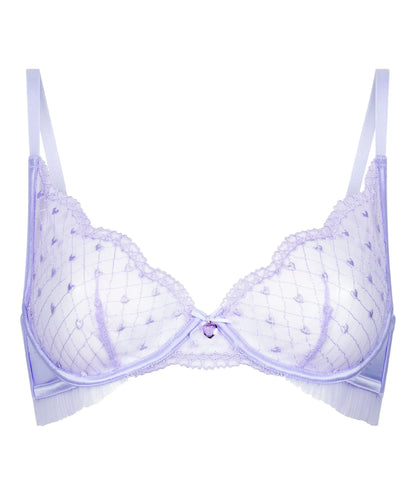 Hunkemoller Purple Women Cordelie Non-Padded Underwired Bra SKU: 304165_Purple Image 05