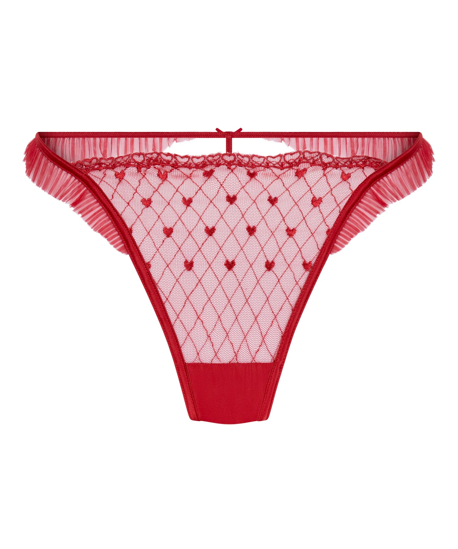 Hunkemoller Chili Pepper Women Cordelie Highleg Thong SKU: 304169_Chili Pepper Image 04